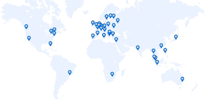 Mapa da VPN Premium