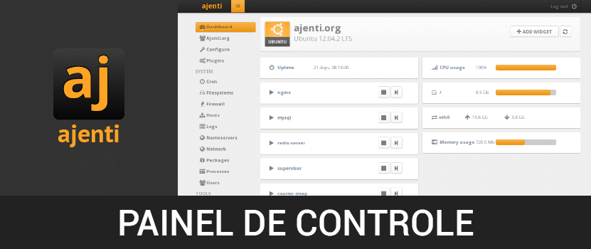 Painéis de controle GRÁTIS! Parte 4 de 6 – Como instalar o painel de controle Ajenti no CentOS