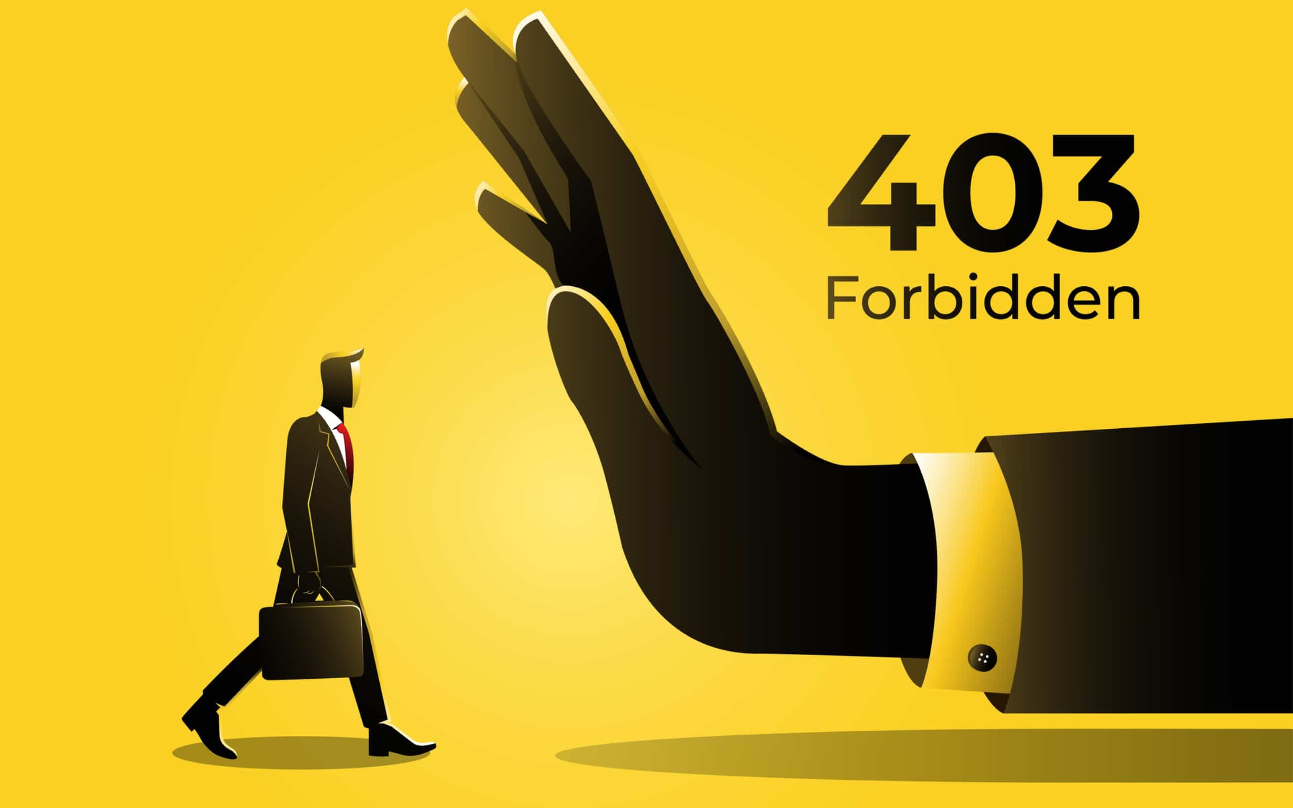 O que é o erro 403 Forbidden e como corrigir?