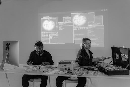 Profissionais especializados atuando na defesa contra ameaças digitais.