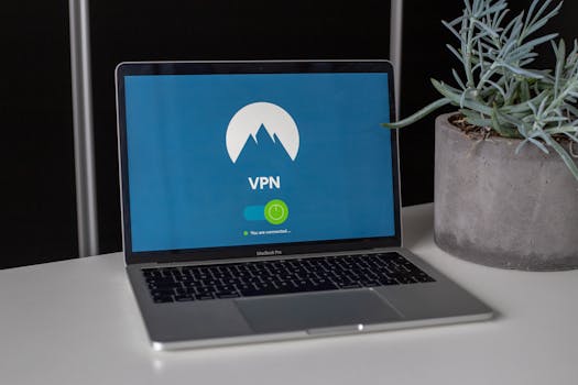 Conceito visual de uma VPN protegendo dados na internet.