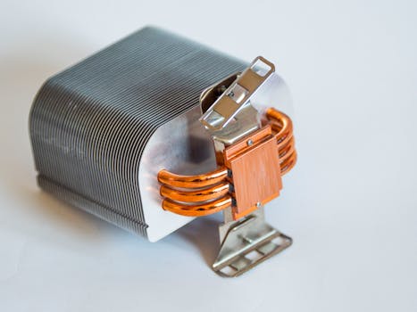 Equipamentos de servidores com gestão térmica eficiente.