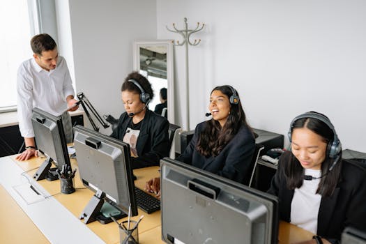 Atendimento ao cliente eficiente.